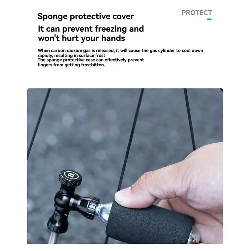 A79E-دراجة سريعة مضخة صغيرة CO2 دراجة منفاخ لإطارات السيارة عدة بريستا وشرايدر صمام اسطوانة دراجة هوائية جبلية مضخة