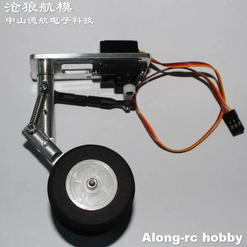 Jeu de tours de train d'atterrissage à double ressort agenouillé, servo en métal 12g, 98-158mm pour modèles d'avion RC, avion à jet souterrain RC, pièces de bricolage