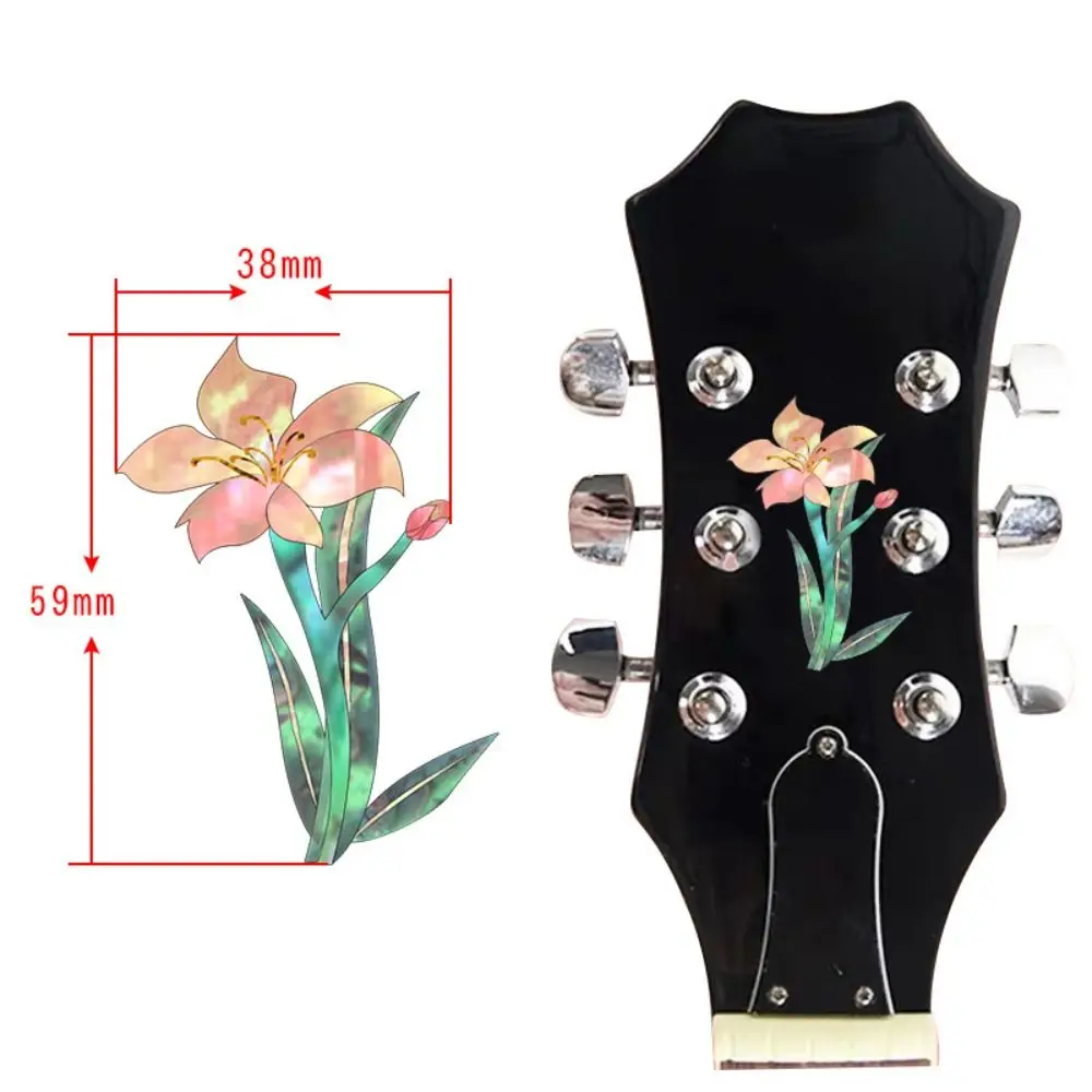 Novelty Guitar Head Sticker DIY Personalise Guitar Panel Sticker Inlay Sticker PVC Guitar Headstock Decal Guitar Beginner Gifts