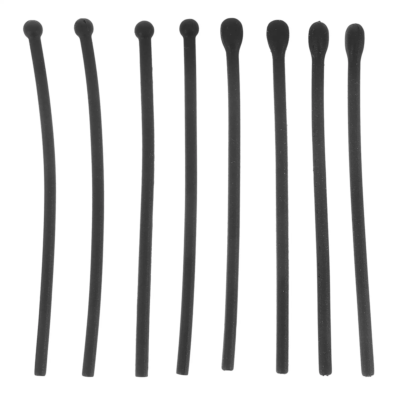 

12 Pairs Black Glasses Leg Tips Silicone Anti Slip Ear Grips Soft Cushions Eyewear Accessories Replacement Parts Fits Most