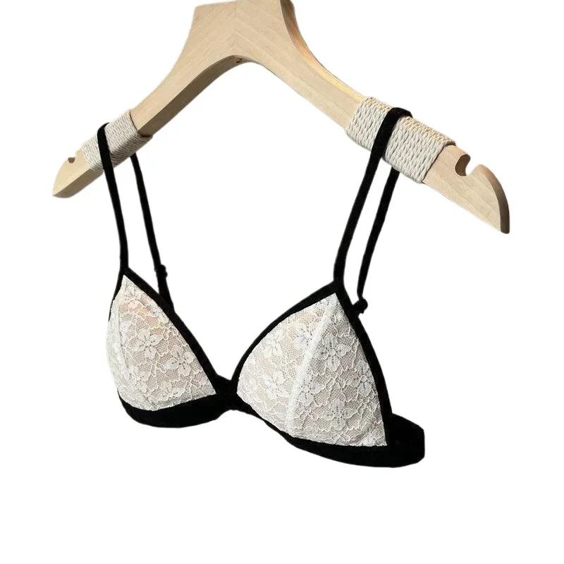 KUCLUT  Triangle Underwear Women's Underwired Ultra Thin Triangle Cup Bra Girl Beautiful Back Bra BRA Spring and Summer New