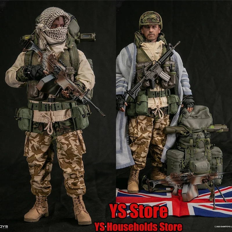 DAMTOYS 78099 1/6 British Army Special Air Service Gunner Action Figure Bravo Man Soldier Gulf War 1991 History 12