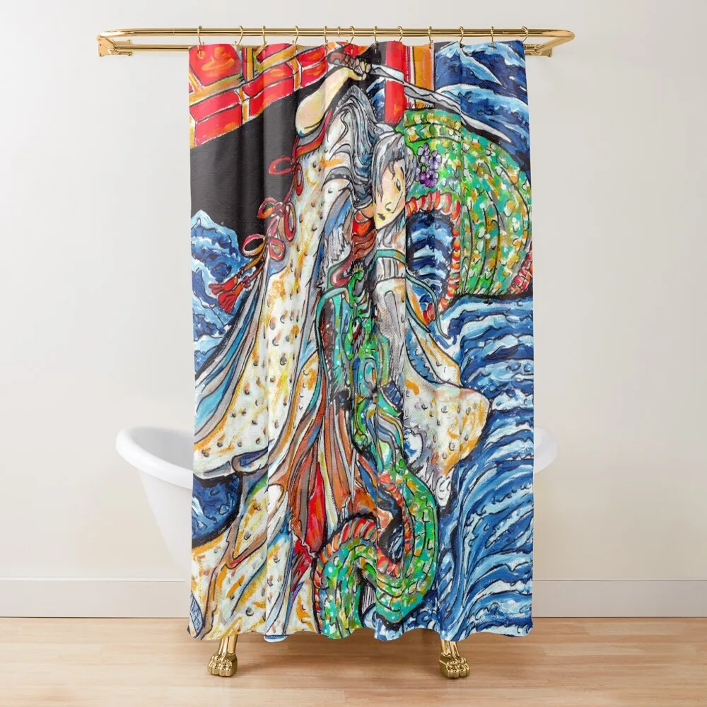 

Dragon Lady Shower Curtain Waterproof Fabric Bathroom Anime Shower Waterproof Fabric Shower For Bathroom Curtain