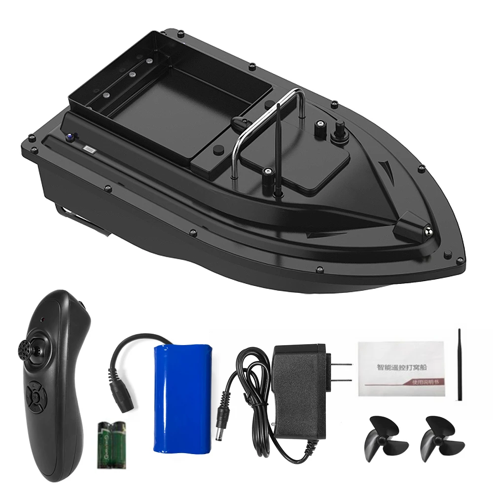 4.4lb Bait Boat for Fishing Rechargeable Wireless Remote Control Fishing Feeder Fish Finder Device 430-540 yards Remote Range