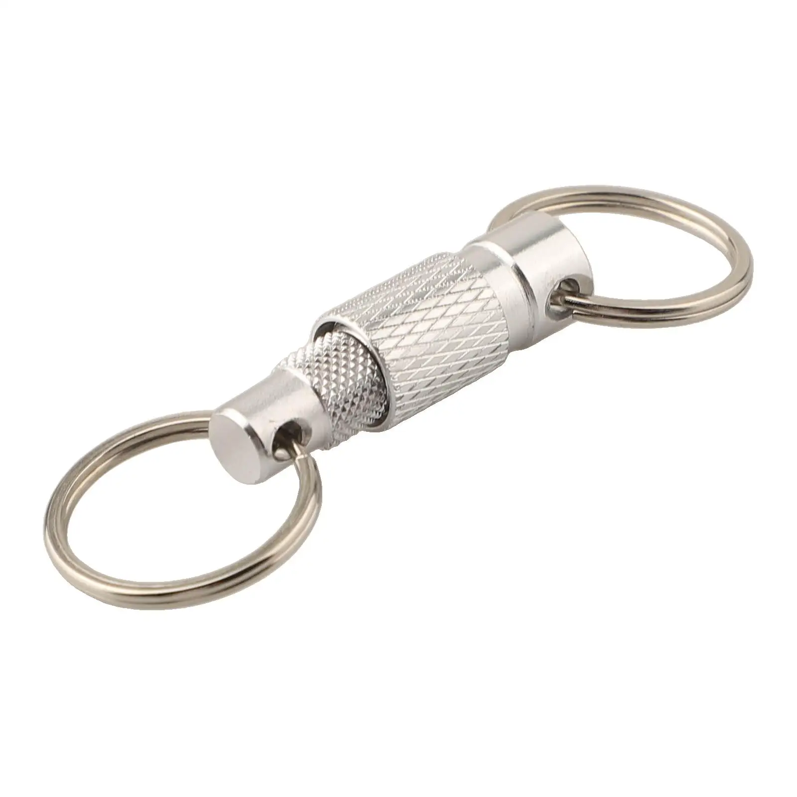 For Outdoor Activities° Rotation Keychain High Strength Aluminum Innovative Design Quick Release Lock Split Rings