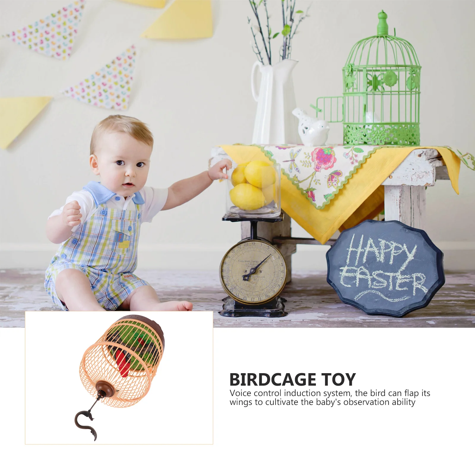 1 قطعة التحكم الصوتي حثي الببغاء التعليمية مضحك تعلم اللعب قفص العصافير متوهجة تتحرك أجنحة الفم الألوان الإدراك