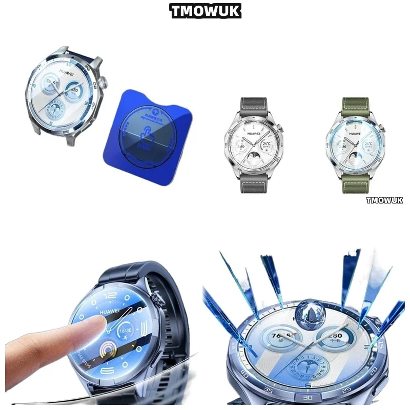 Crystal Clear Bubble-Free Glass For Huawei Watch GT5 GT4 GT3 GT2 Pro GT - 46mm 41mm