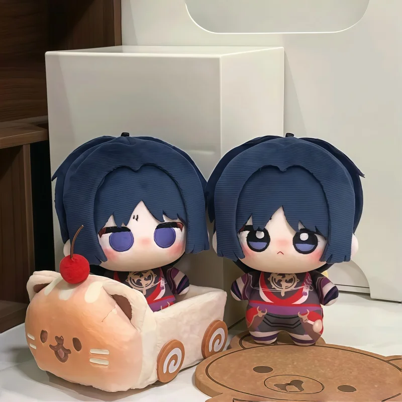 Genshin Impact Wanderer Scaramouche Niedlicher Mini-Plüsch-Schlüsselanhänger Weicher Anhänger Souvenir Geburtstagsgeschenk Anime-Spiel-Sammler