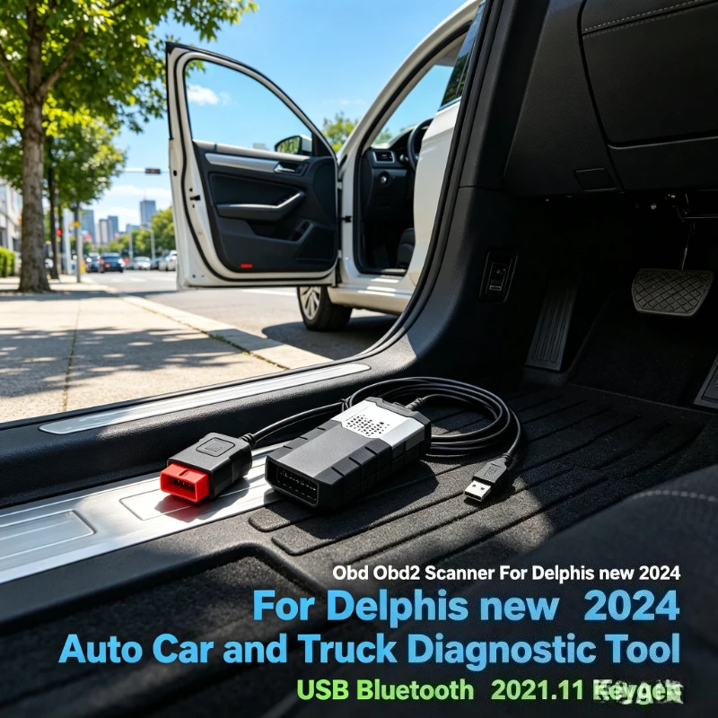 USB Bluetooth OBD OBD2 Scanner 2021.11 Keygen For Delphis Auto Car Truck Diagnostic Equipment