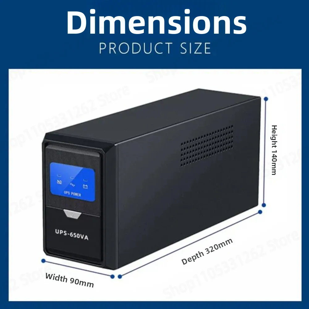 UPS uninterruptible power supply 650VA390W household 220V monitoring computer routing light cat power outage backup