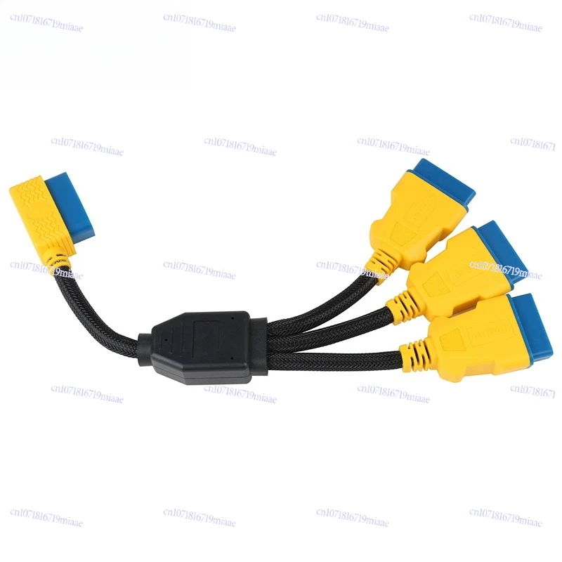 

OBD2 One Point Two One Point Three Point Adapter Cable Reinforced Nylon Car Obd Extension Cable One Drag Two Splitter 16 Cores
