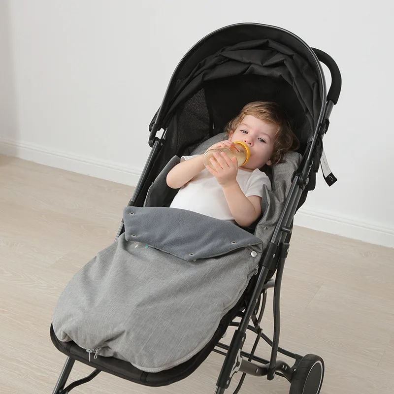Universal Baby Stroller Accessories Sleepsack Winter Warm Infant Carriage Waterproof Footmuff Toddler Thicken Mushroom Blanket