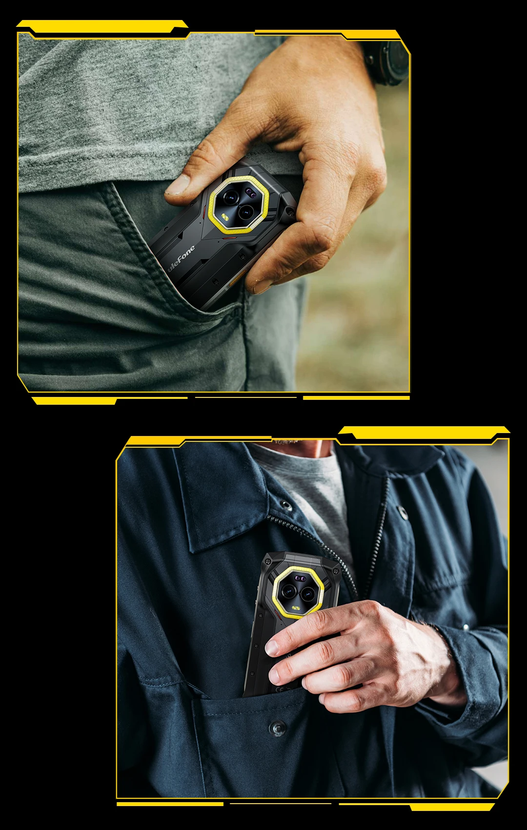 Ulefone Armor Mini 20 Pro 4.7" Rugged Phone 5G Smartphone Android 14 6200mAh 16GB(8+8) 256GB 64MP Night Vision 33W Fast Charge