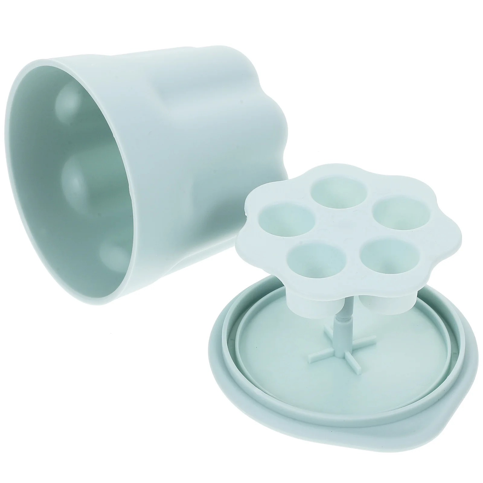 Make-up-Pinsel-Reinigungsbox, multifunktionaler Trockenhalter, wiederverwendbar, robustes PP-TPR-Material, leicht zu reinigen, kompaktes Design für Make-up