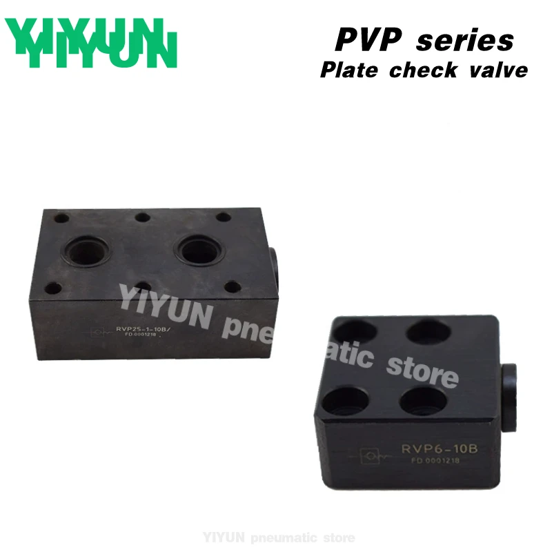 RVP6 RVP8 RVP10 RVP12 RVP16 RVP20 RVP25 RVP30 RVP40-3-10B YIYUN pneumatic element Plate check valve RVP series