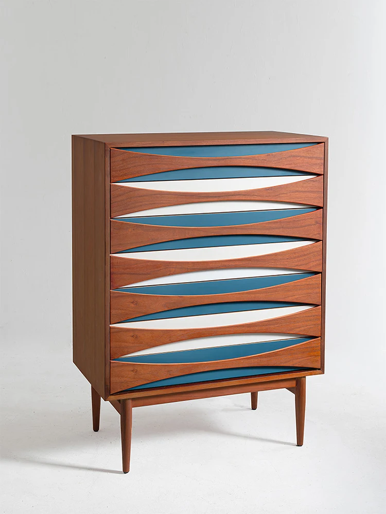 

Настраиваемый шкаф-ведро со смайликом и семью ведрами, шкаф-ведро из тикового дерева