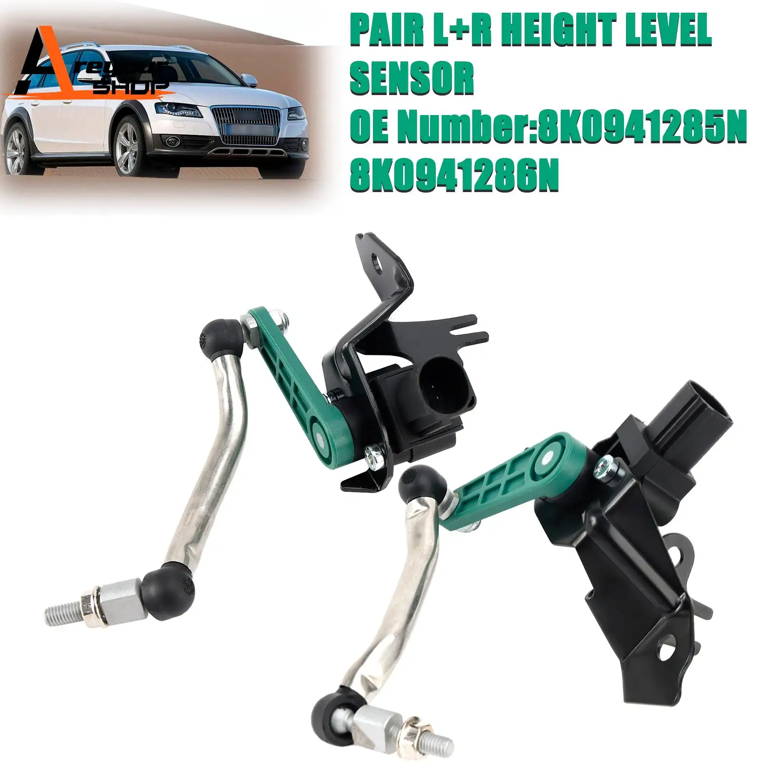 

2x Suspension Ride Height Sensor 8K0941285N 8K0941286N for Audi A4 A5 2007-2015