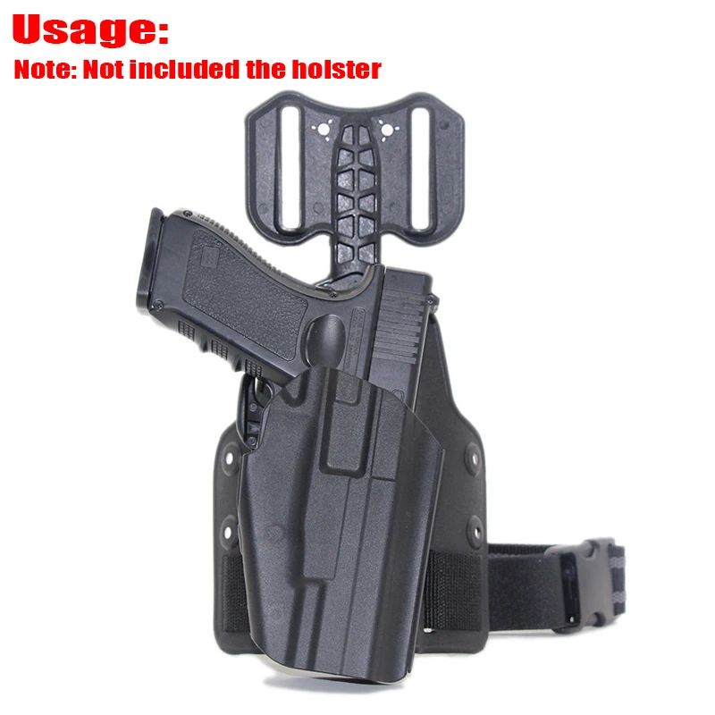 Tactical Drop Leg Platform Drop Leg Panel Attachments for Holsters Pistol Holster Thigh Holder for Glock 17 19 Beretta M9 P226