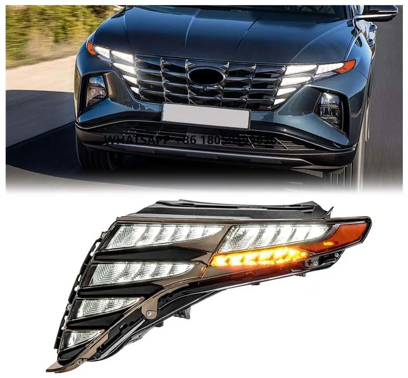 

LED Daytime Running Light for yundai Tucson 2022 2023 Front Headlight DRL FOG Driving Head Lamp OEM Part Number 92208CW010