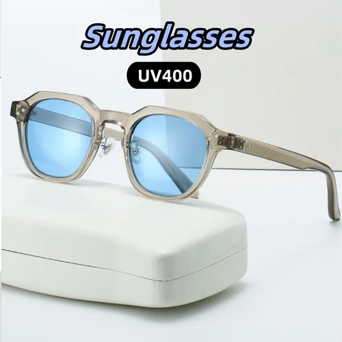 Imagen 1 del producto Gafas de sol polarizadas TR90 de nicho de tendencia Retro, unisex, resistentes a los rayos UV, magníficas, resistentes y duraderas, con montura completa UV400