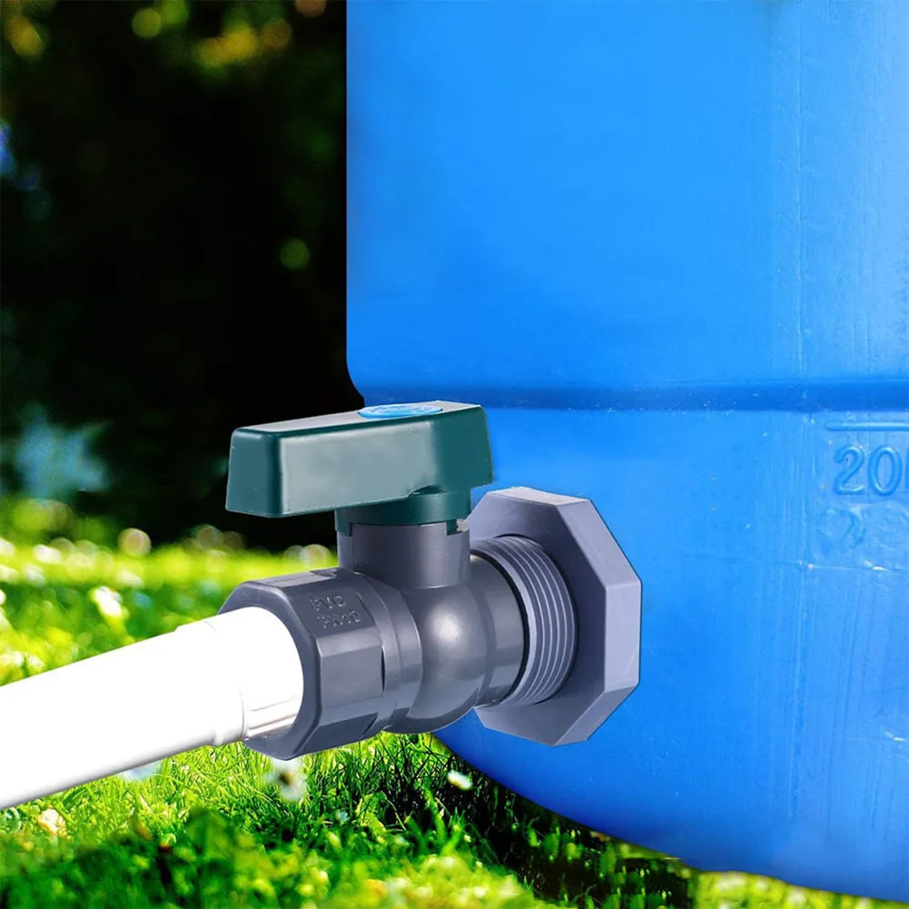 Rubinetto valvola deviatore benna pioggia 3/4 pollici anticorrosione antiruggine per giardino PVC a prova di perdite Versatile universale