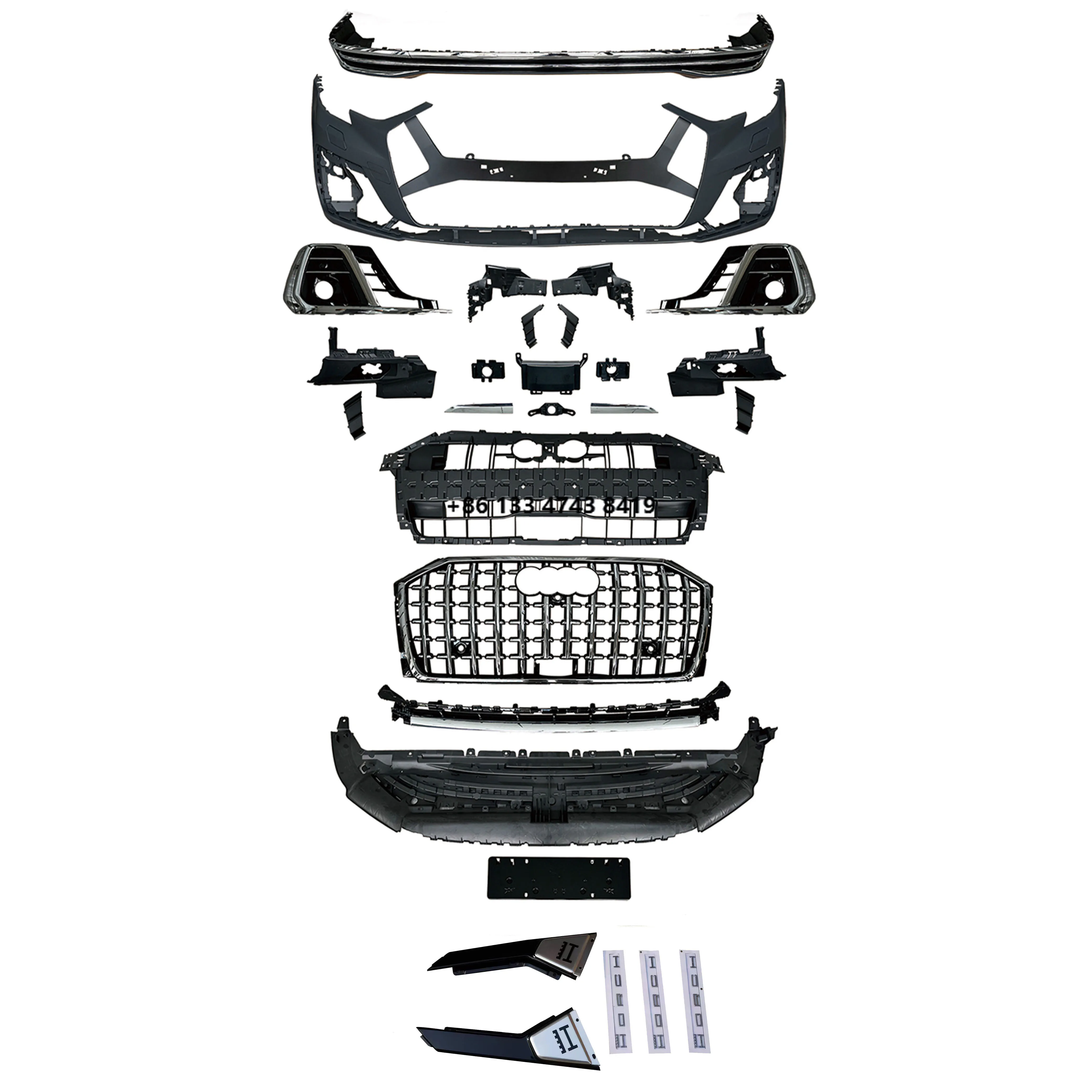 

Wholesale Hot Sale Auto Parts Plastic Carbon Fiber Front Bumper Conversion Body Kit