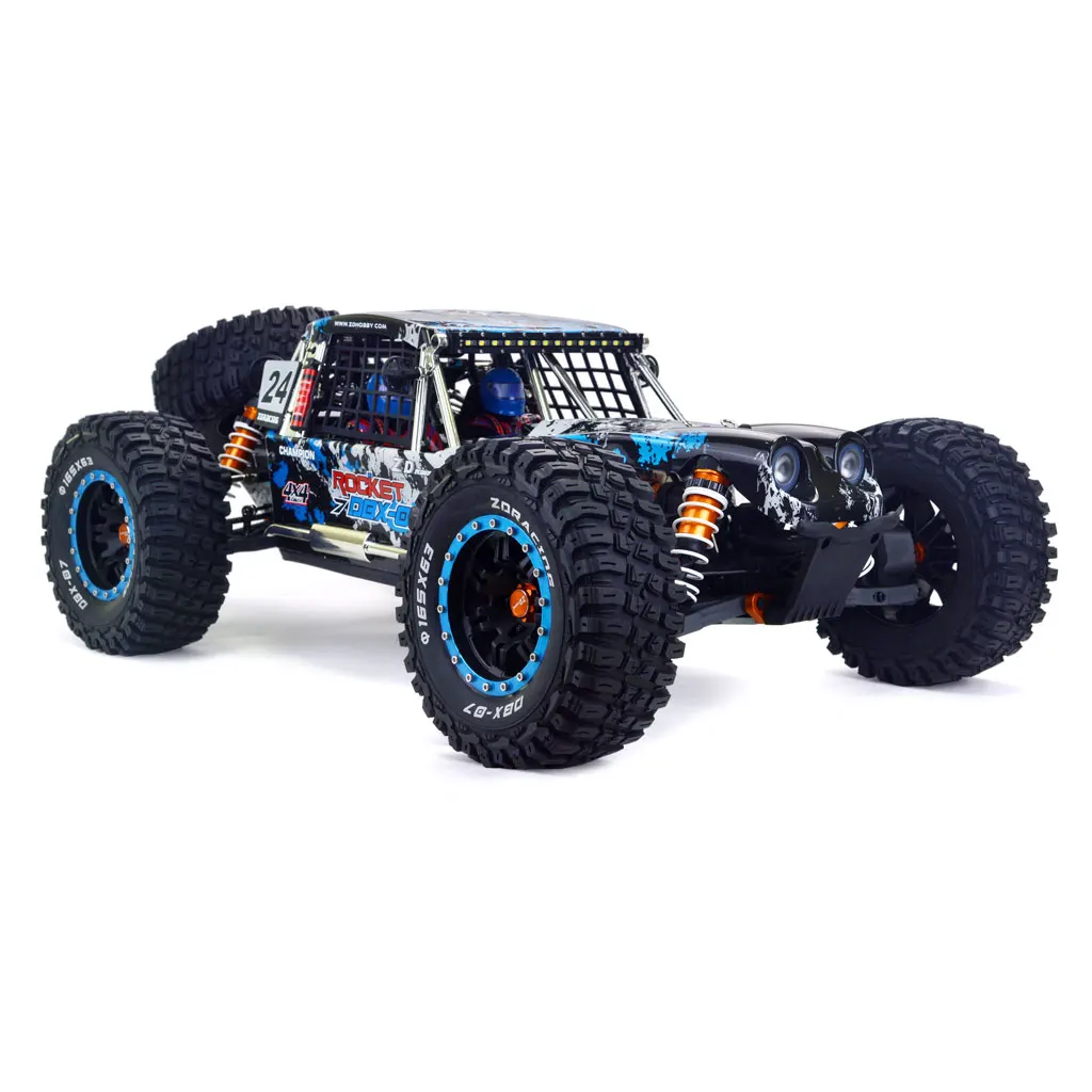 ZD รถแข่ง DBX-07 mobil RC 1/7 2.4กรัม4WD 80กม./ชม. โมเดลของเล่นไฟฟ้าระยะไกลแบบไร้แปรงถ่าน RTR ความเร็วสูง