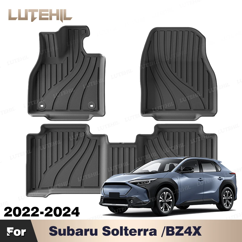 

Коврик LUTEHIL TPE для Subaru Solterra/BZ4X 2022-2024/BZ4X 2023-2024, всепогодный ковер на заказ, автомобильные аксессуары для интерьера