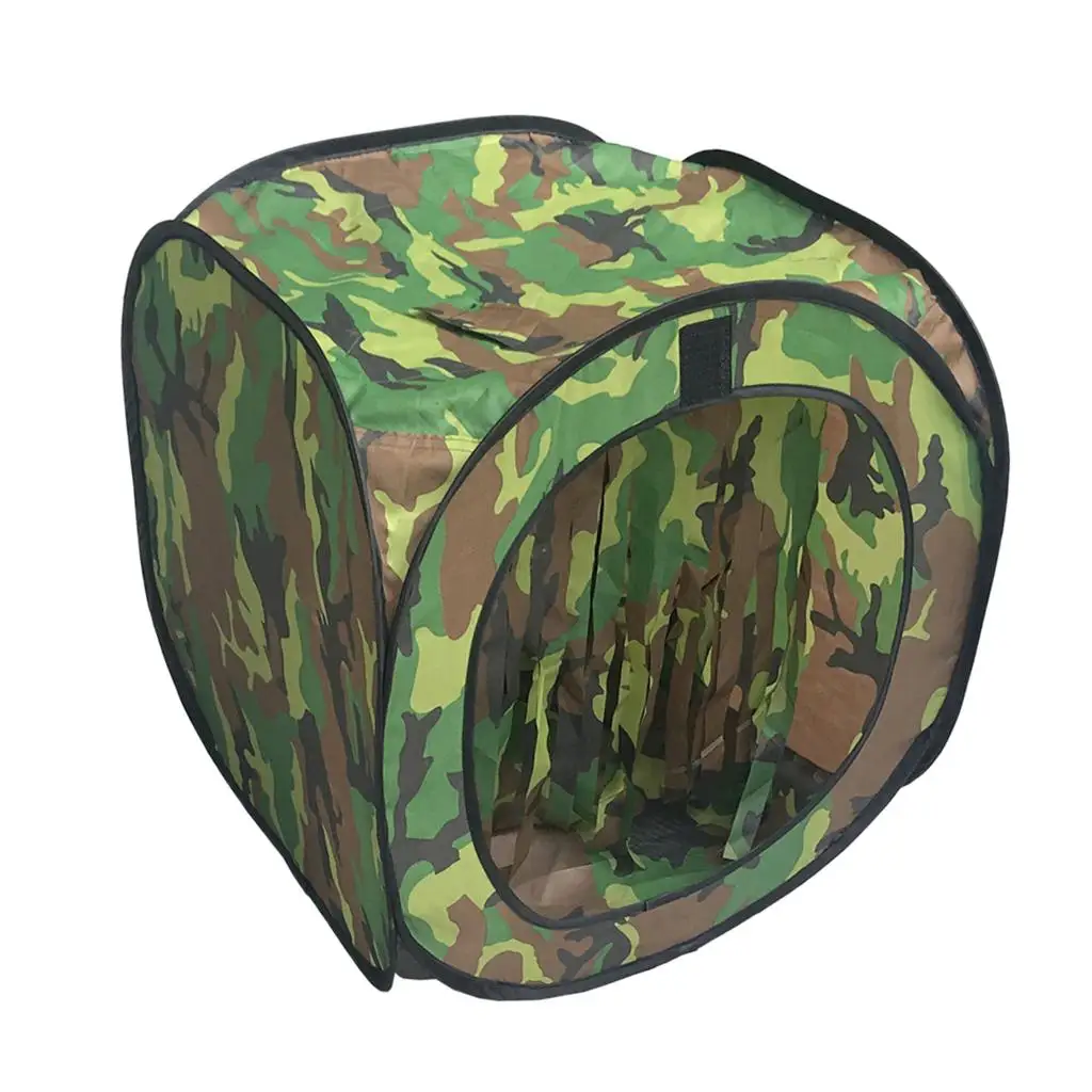 Portable BB Trap Target Tent, Foldable Tent for Target Hunting, Camouflage