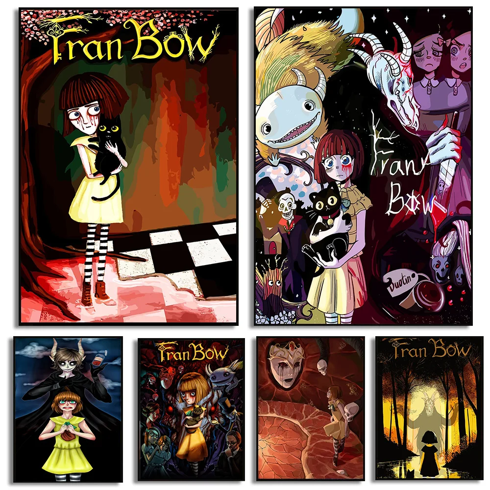 Pósteres del juego Fran Bow, impresiones de juegos de descifrado emocionantes, pintura en lienzo, imágenes artísticas de pared de Fran Bow, decoración para el hogar y la habitación
