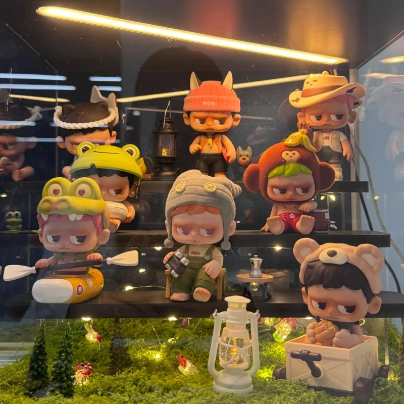 

Monboo The Camping Series Blind Box Kawaii Desktop Model Girls Boys Gift Action Figure Toys Cartoon Decorative Blind Box Toys