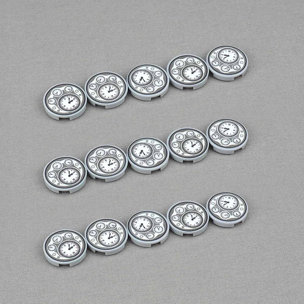 

MOC 10 шт. 14769pb133 2X2 14769 часы с разницей, время лица, печатный узор указателя, строительный блок, игрушка для взрослых и мальчиков, праздничный подарок