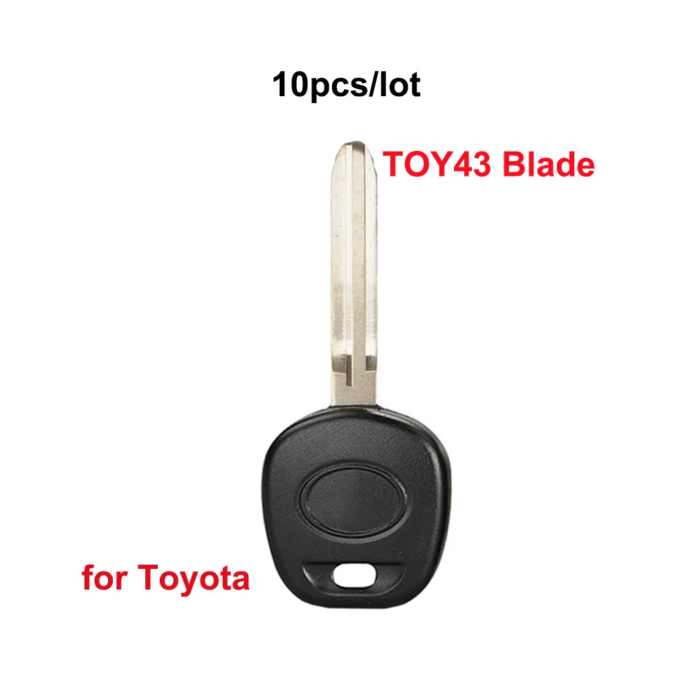 

10pcs/lot TOY43 Blade Car Transponder Key Shell For Toyota No Chip Fob Case Replacement