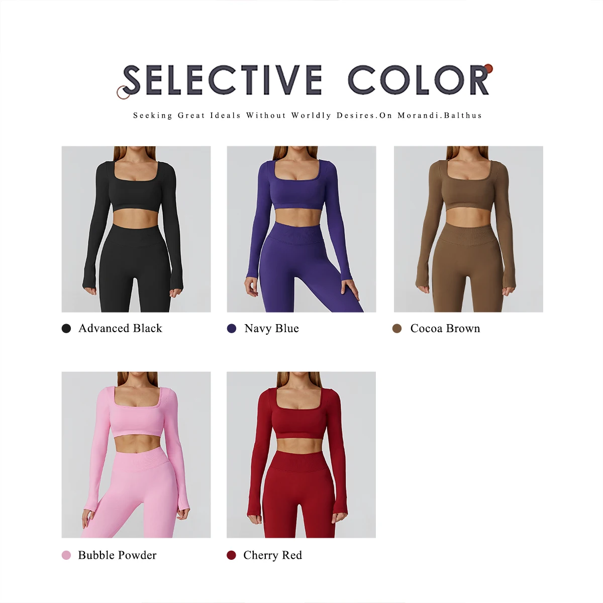 Hearuisavy 스포츠웨어 여성 체육관 원활한 여성 긴 소매 요가 의류 피트니스 스포츠 크롭 탑 통기성 러닝 운동복