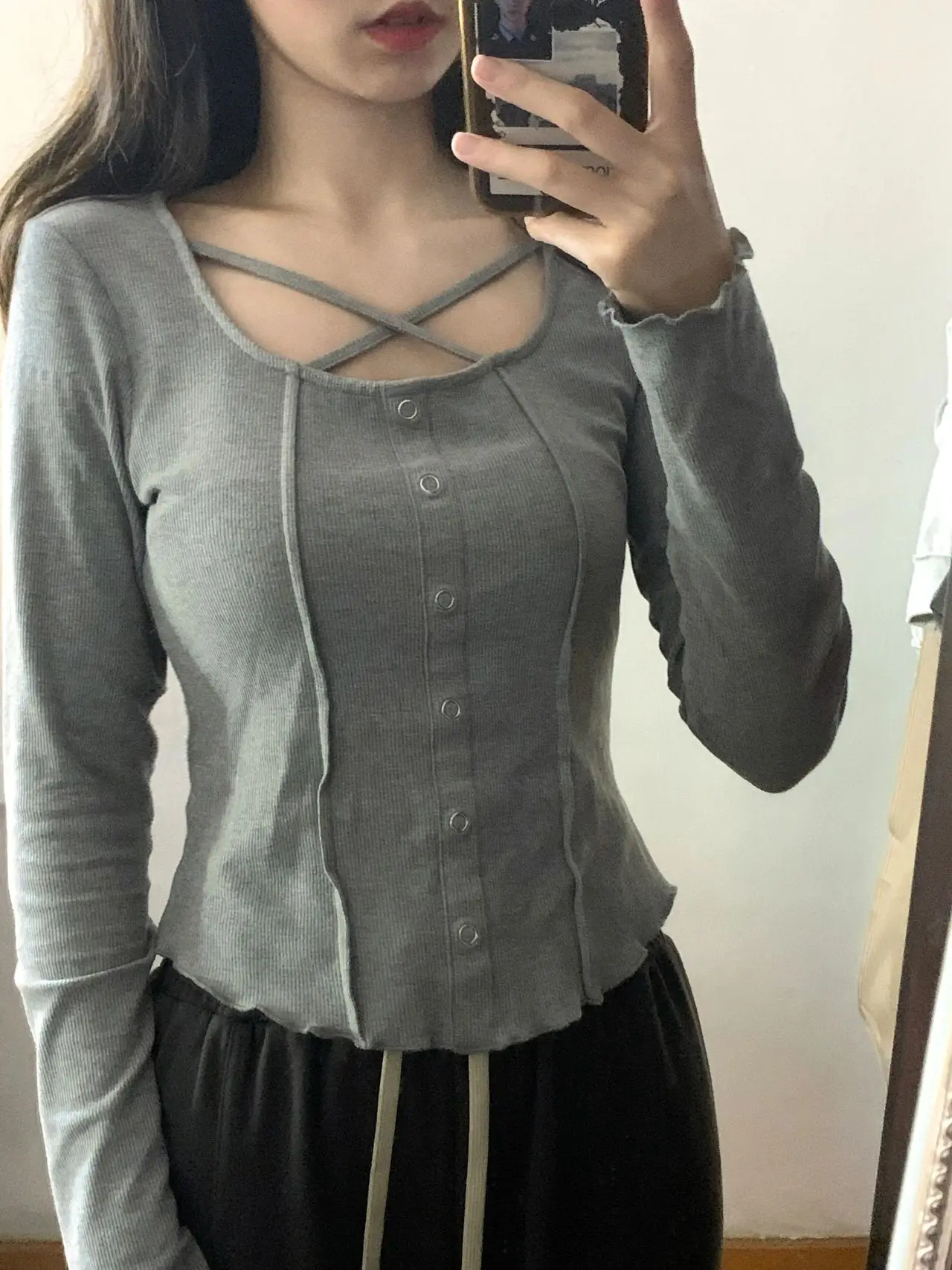 

Женский облегающий трикотажный топ в стиле ретро с гонконгским колоритом, для пышных форм, больших размеров, тонкий, с эффектом уменьшения объема, для полных девушек, футболка