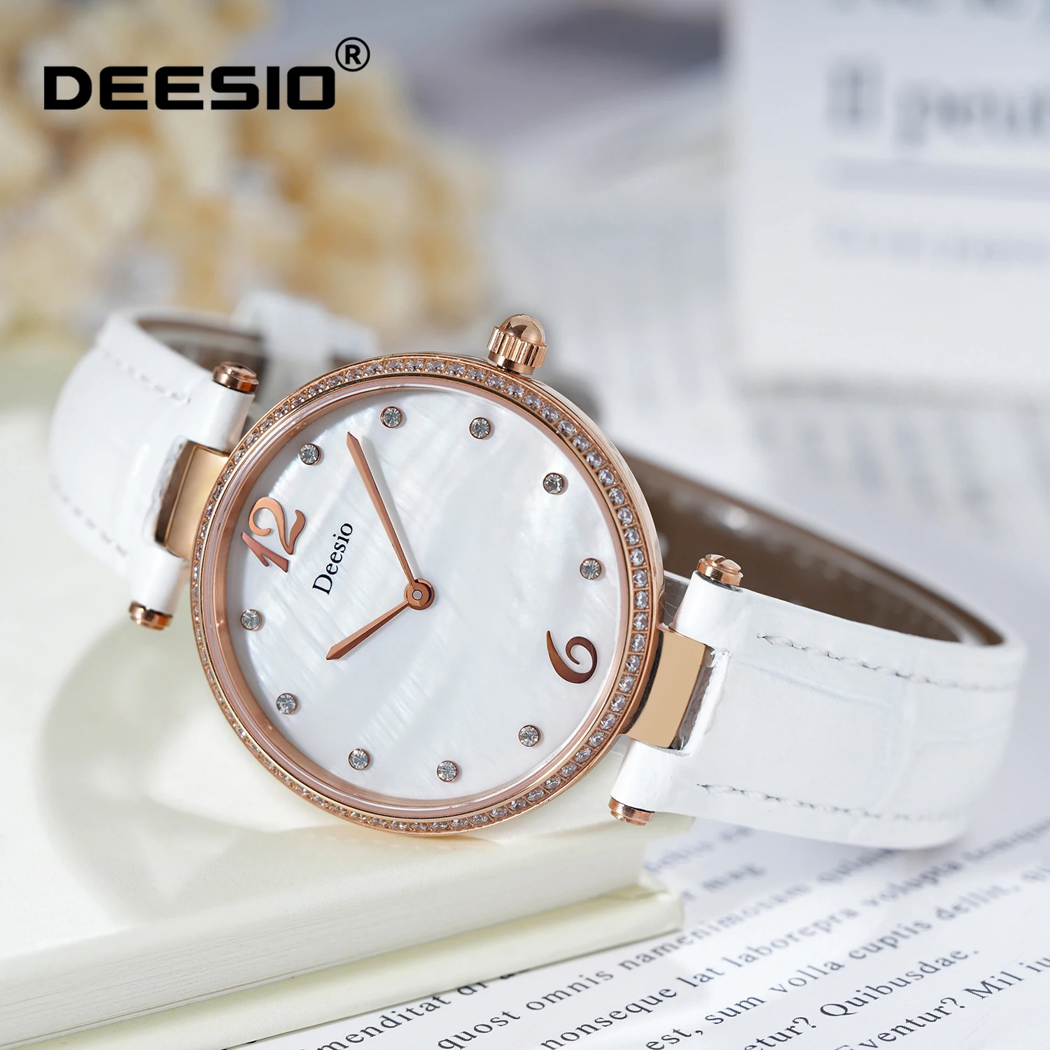 deesio-women's-quartz-watch-embroidered-steel-watch-beimu-dial-elegant-fashion-waterproof-watch-luxury-dress-watch