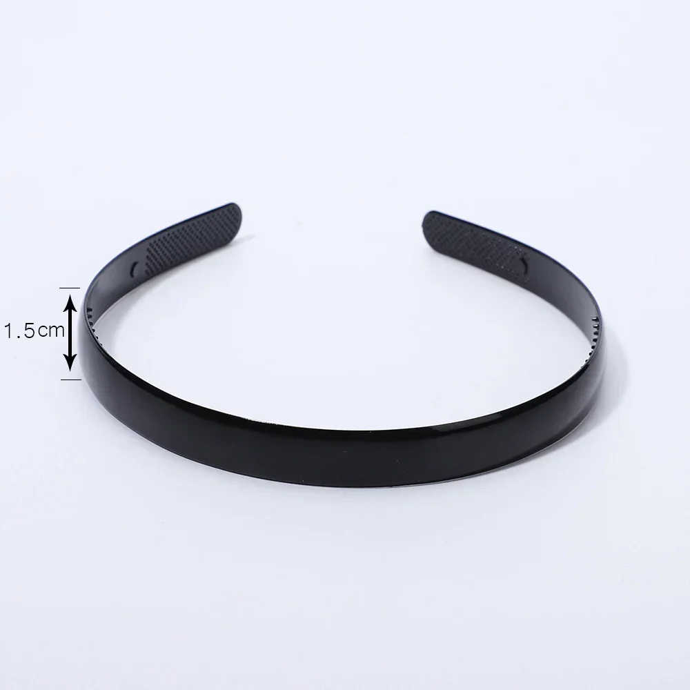 1 Piece Simple Women Black Headbands Plastic Headbans Solid Color Fashion Head Band for Girls Casual Hair Accessories Wholesale