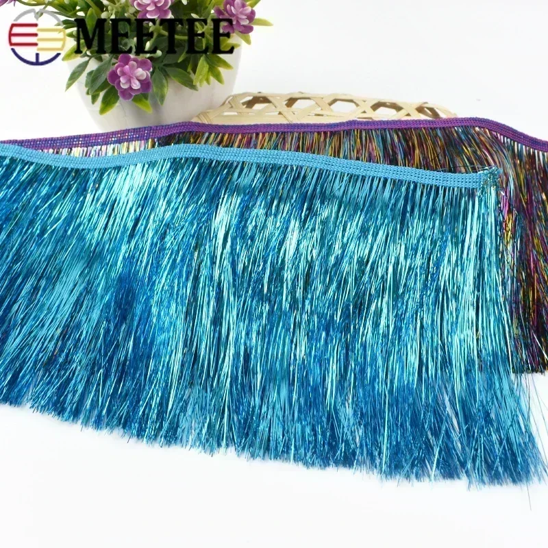 2/5/10Meters 15cm Fringe Tassel Lace Fringes Trim for Latin Dress Stage Clothes Curtains Laces Accessories Christmas Decoration