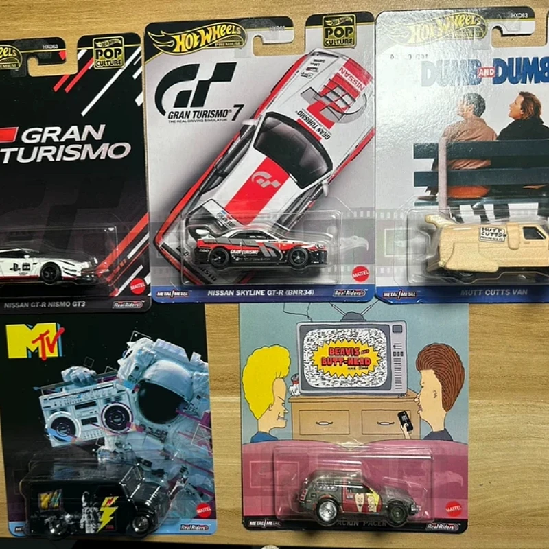 Hot Sale Original Hot Wheels Hxd63 Premium Pop Culture 1:64 Diecast Car Movie Themed Desk Decor Gift For 1:64 Diecast Collectors