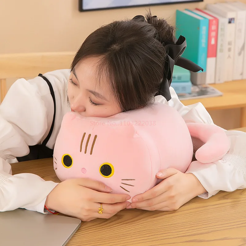 Plush Cat Toy Soft Cute Brown Stuffed Animal Cat Pillow Kids Students Toys Gifts Birthday For Lovers Gift Children Home Textile