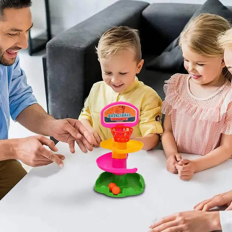 Juegos de mesa apilables, pistas de dibujos animados divertidos y coloridos, juego de torre, juegos de mesa multifuncionales interactivos, juguetes para niños, aprendizaje temprano