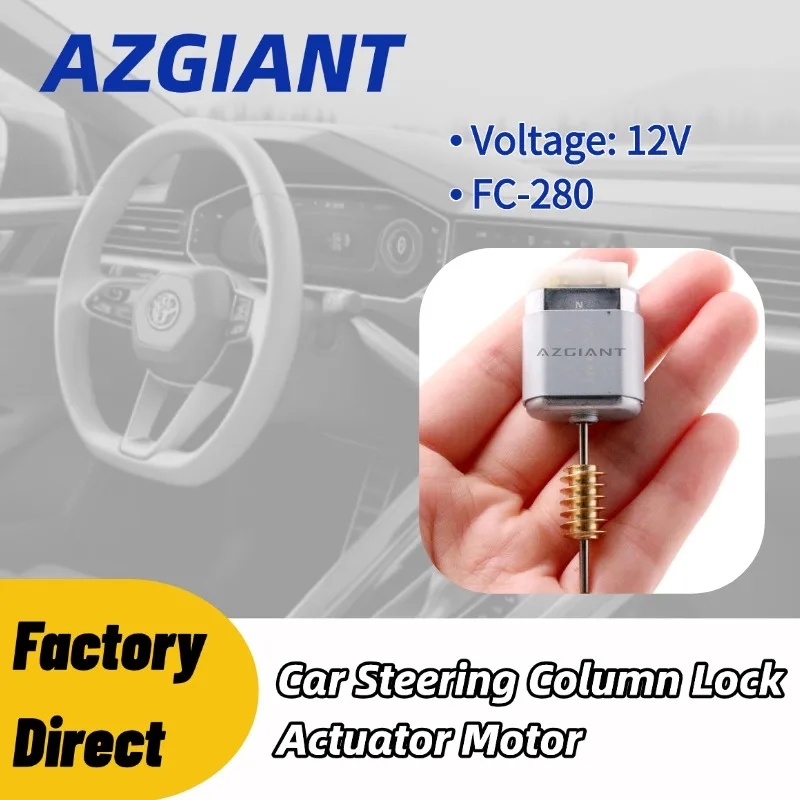 AZGIANT Car Steering Lock Motor FC-280 12 Volt Low Noise High-Speed Car Interior Accessories for Peugeot 508 MK1 MK2