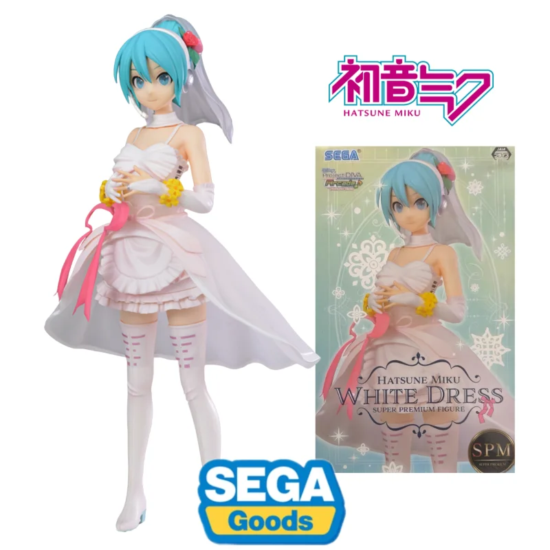 

In Stock Original SEGA Hatsune Miku Project Diva Future Tone SPM White Dress Super Premium Figure Anime Figure Birthday Present