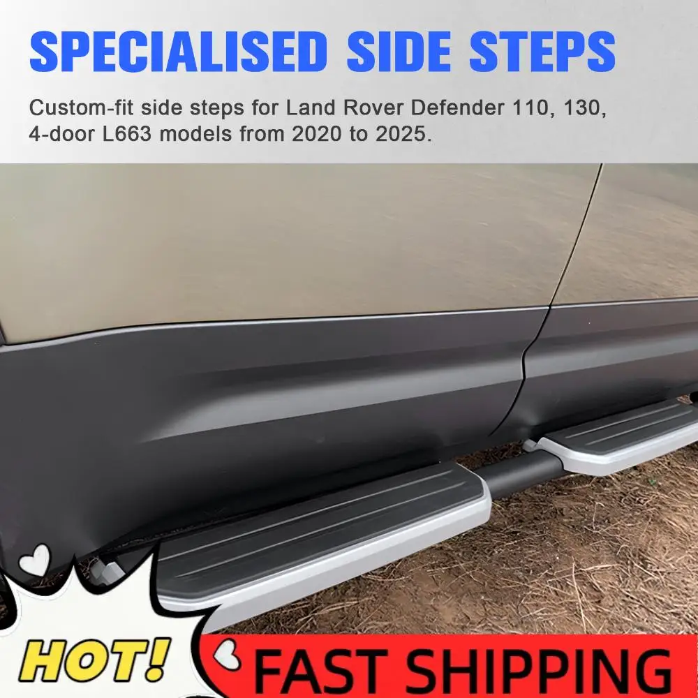 

For 2020-2024 Land Rover Defender Heavy Duty Rail Boards Wear Resist Multi-Function Rail Board High Load-Bearing Car Spare Parts
