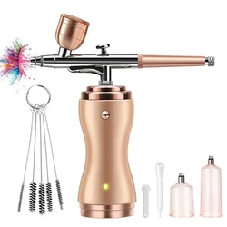 Cordless Airbrush Kit with Compressor Handheld Mini Air Brush Gun Set Craft Cake Portable Spray Gun Painting Nail Art Tattoo