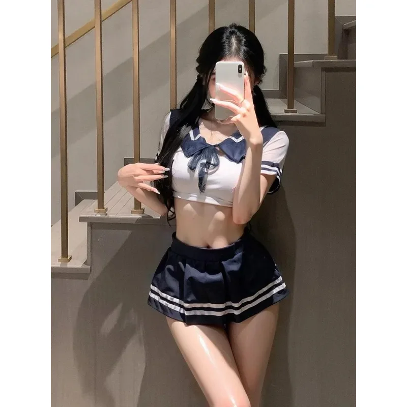 SN55 Костюмы для косплея, школьная форма, одежда для ролевых игр, женская милая мини-юбка, узкая блузка, комплект для девочек, аниме Stag$@1w