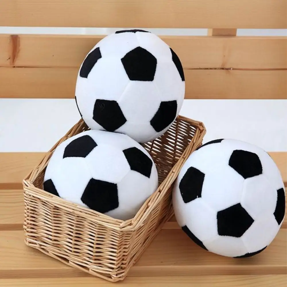 Soccer Sports Ball Throw Pillow Stuffed Soft Plush Toy Realistic Football Home Sofa Decoration Cushion Pillow  Gift