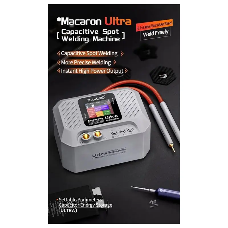 QIANLI Macaron Ultra Spot Welding Capacitor Spot Welding Spot Welding More Precise Battery Spot Welder