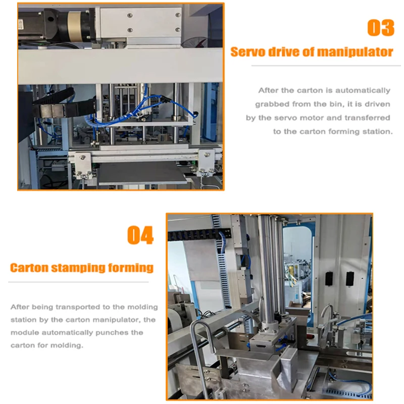 Pasting Folder Gluder Paper Fruit Box Forming Machine Box Making Machine Paper Pizza Box Making Machine