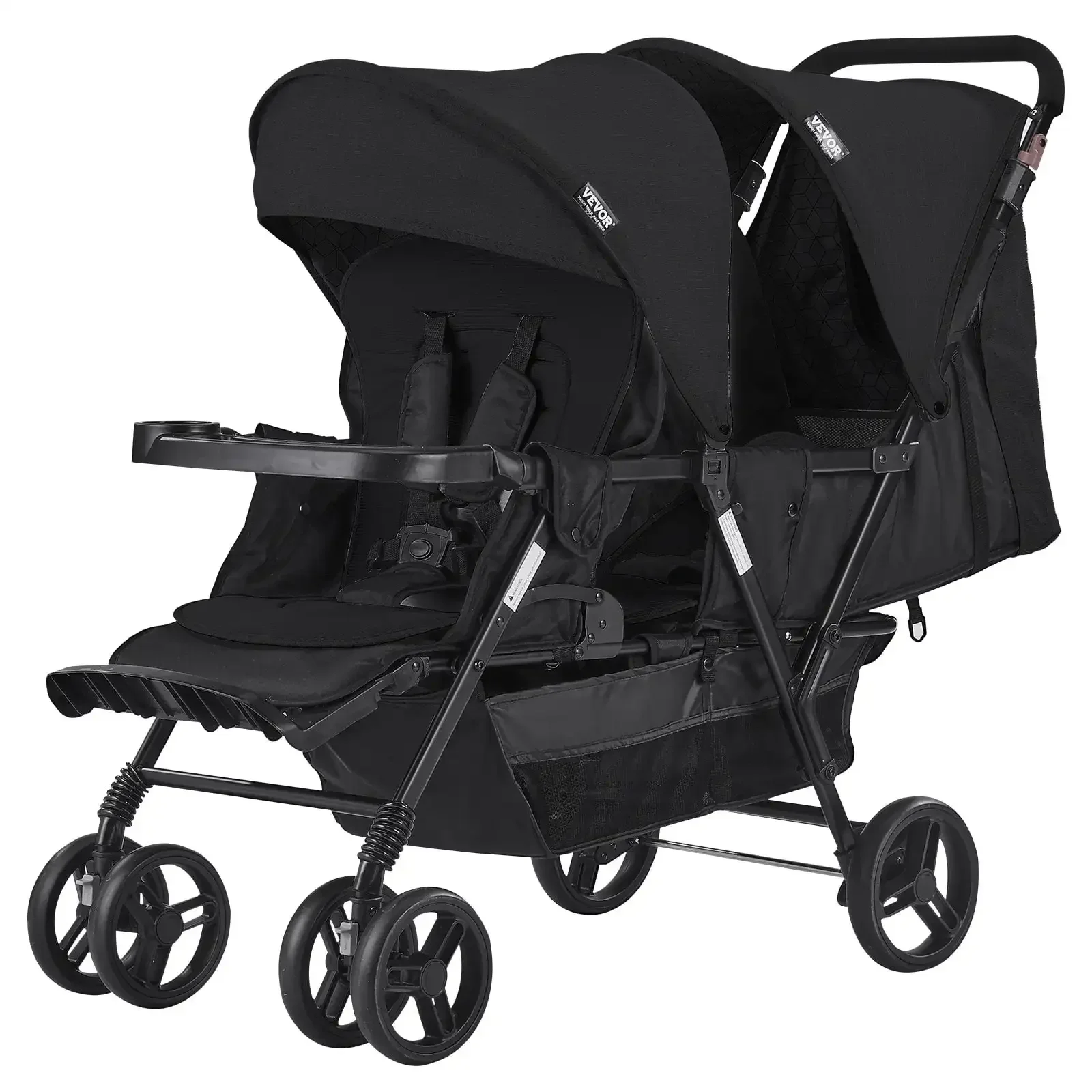 Double Stroller, Foldable Lightweight Twin Tandem Stroller